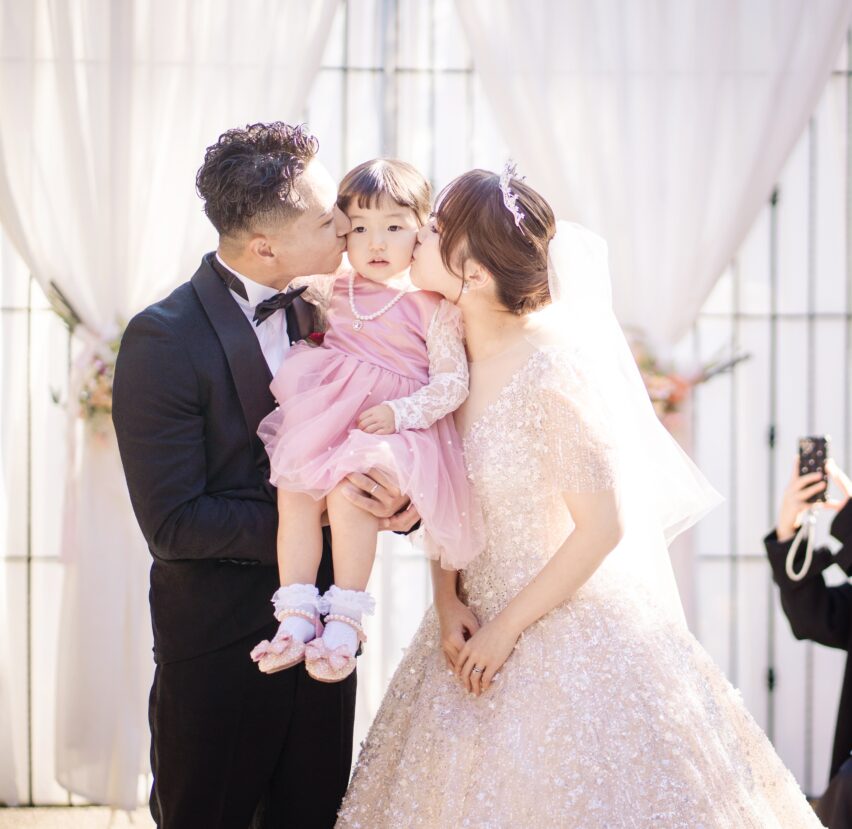 お子様と迎えた結婚式♩