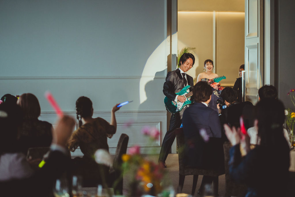 音楽が好きな新郎新婦様の結婚式♩